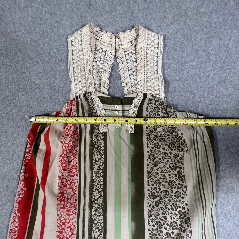 Cabi Whisper Gauze Floral Crochet Tank Top M Beach Vacation Hawaii Boho - Picture 5 of 9